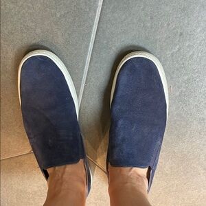 Vince Women’s Navy Slip-On Shoes 38.5